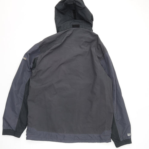 Regatta Mens Grey Rain Coat Coat Size L Zip