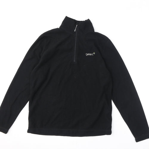 Gelert Womens Black Polyester Pullover Sweatshirt Size XS Zip
