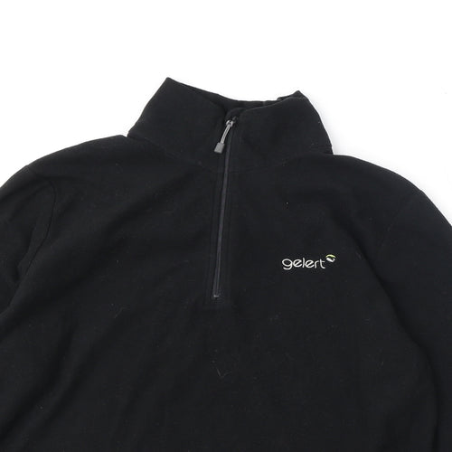 Gelert Womens Black Polyester Pullover Sweatshirt Size XS Zip
