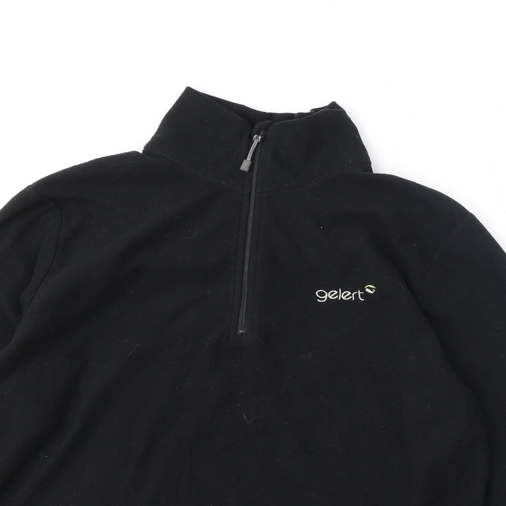 Gelert Womens Black Polyester Pullover Sweatshirt Size XS Zip