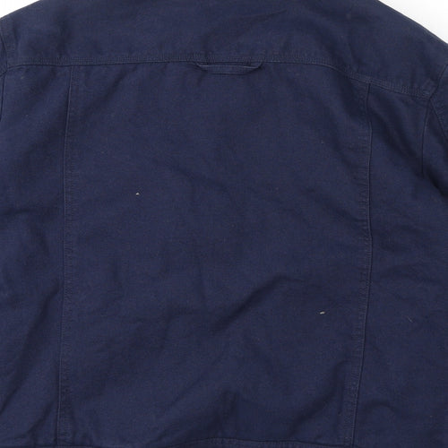 Marks and Spencer Mens Blue Jacket Size M Button