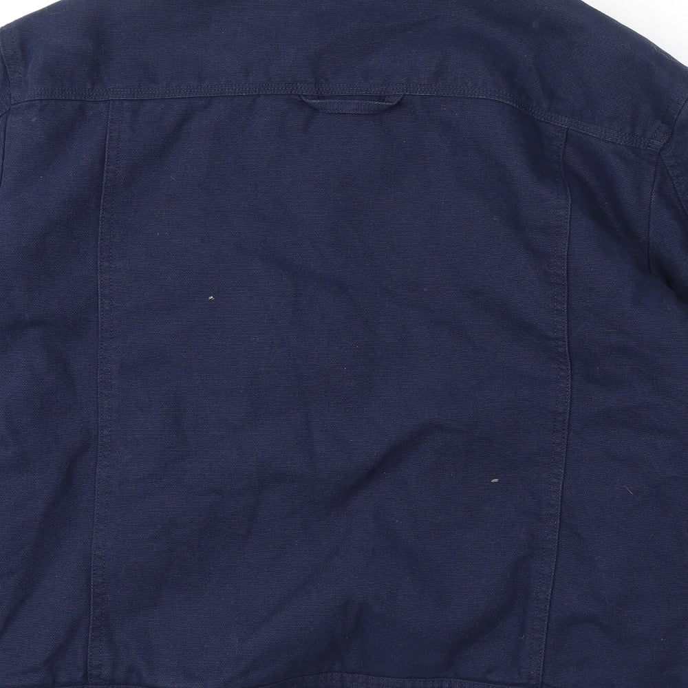 Marks and Spencer Mens Blue Jacket Size M Button