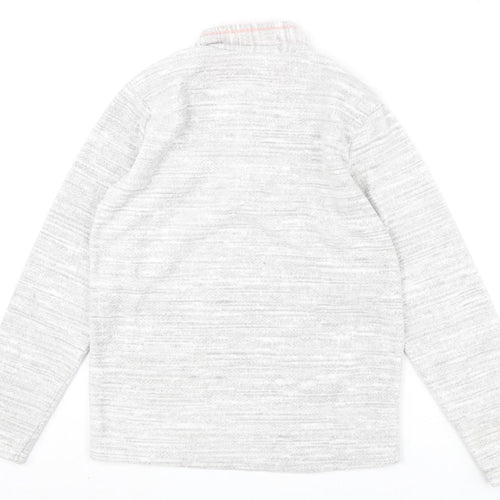 DECATHLON Girls Grey Polyester Pullover Sweatshirt Size M Zip
