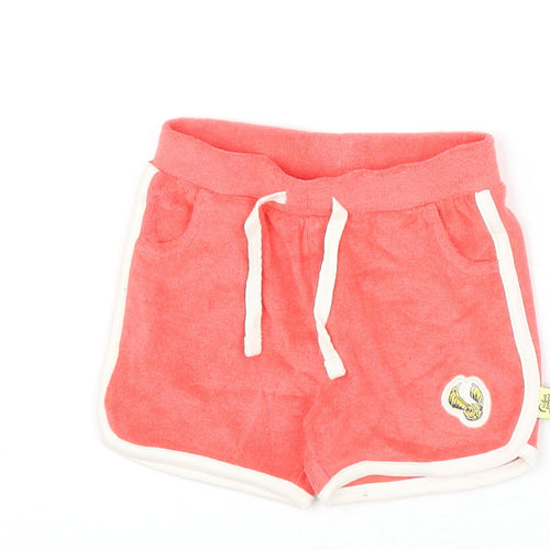 Marks and Spencer Girls Red Cotton Cropped Trousers Size 6-9 Months Pullover - Shorts, Harry Potter