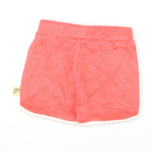 Marks and Spencer Girls Red Cotton Cropped Trousers Size 6-9 Months Pullover - Shorts, Harry Potter