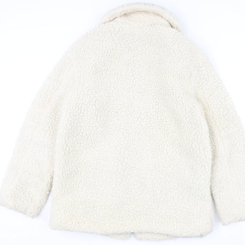 Topshop Womens Ivory Jacket Size 10 Zip