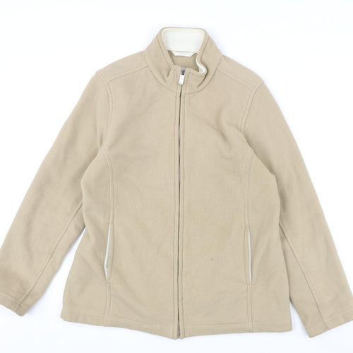 Marks and Spencer Womens Beige Jacket Size 12 Zip