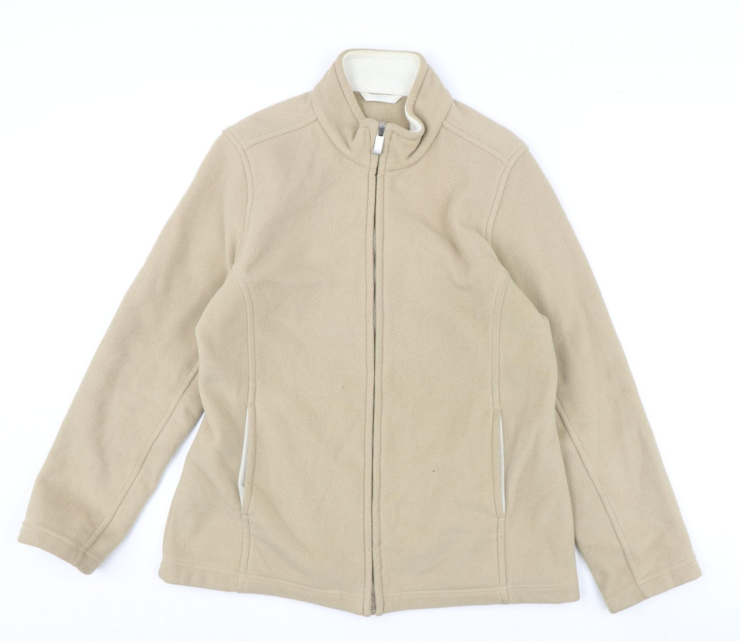 Marks and Spencer Womens Beige Jacket Size 12 Zip
