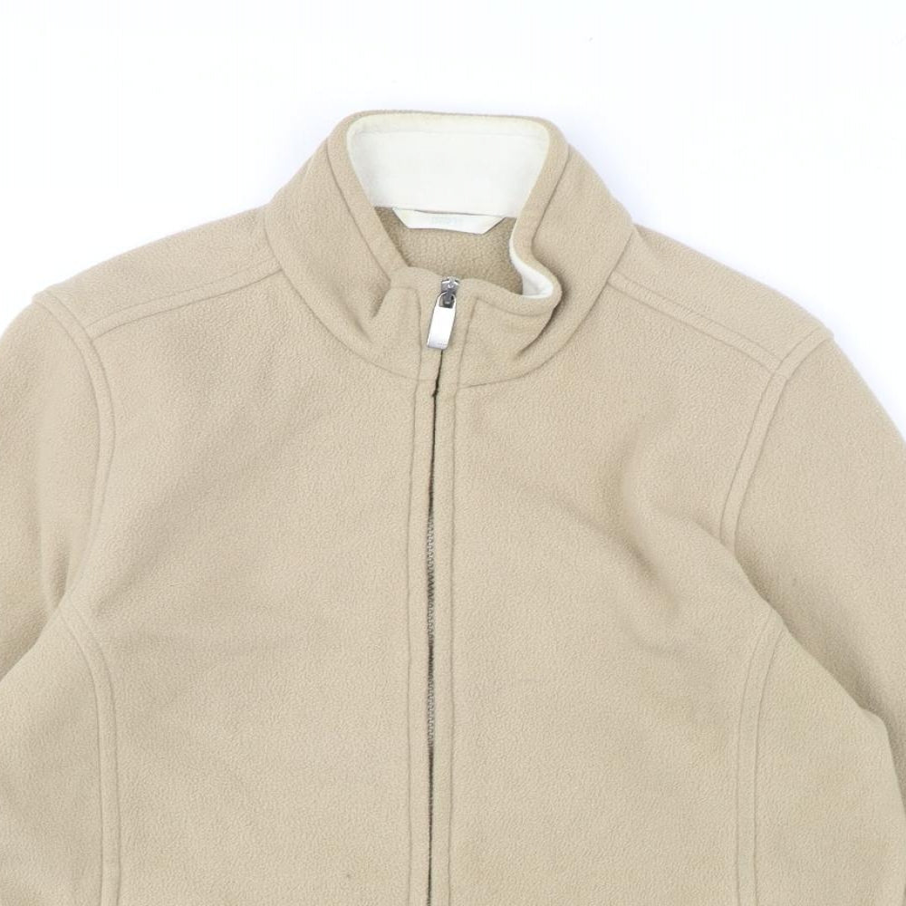 Marks and Spencer Womens Beige Jacket Size 12 Zip