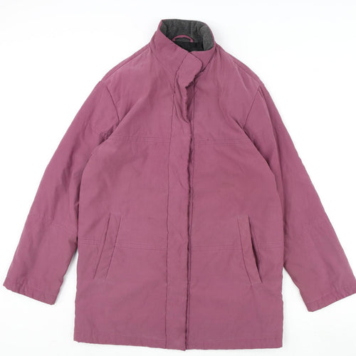 Steilmann Womens Pink Windbreaker Coat Size 10 Zip