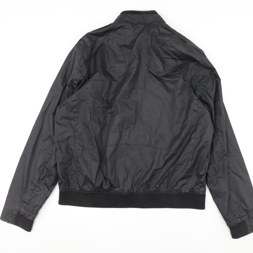 Autograph Mens Black Bomber Jacket Jacket Size XL Zip