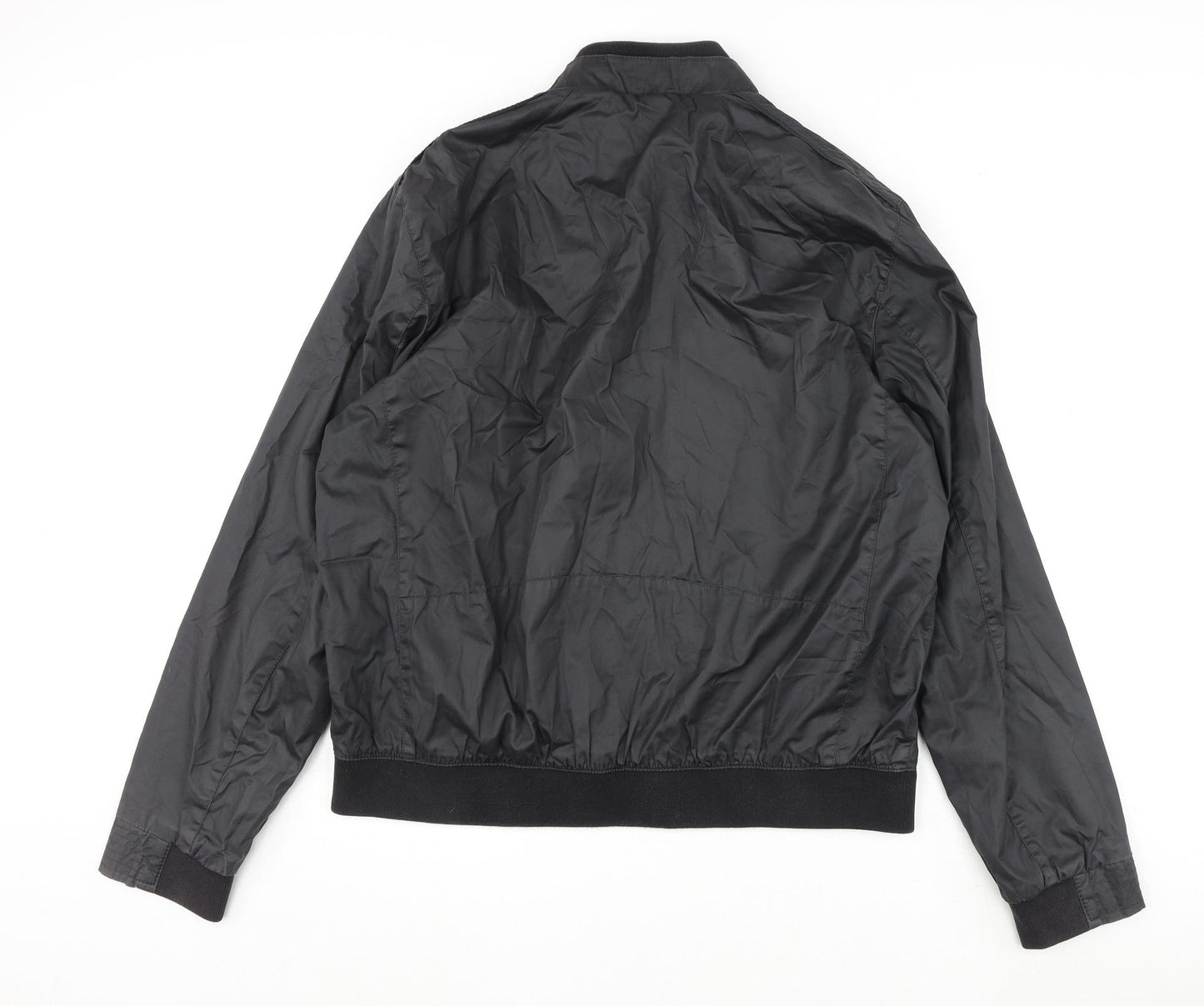 Autograph Mens Black Bomber Jacket Jacket Size XL Zip