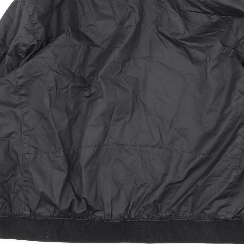 Autograph Mens Black Bomber Jacket Jacket Size XL Zip