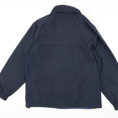 Regatta Mens Blue Rain Coat Coat Size M Zip