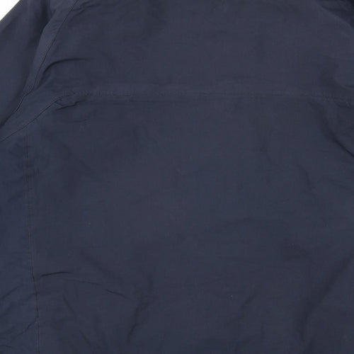 Regatta Mens Blue Rain Coat Coat Size M Zip