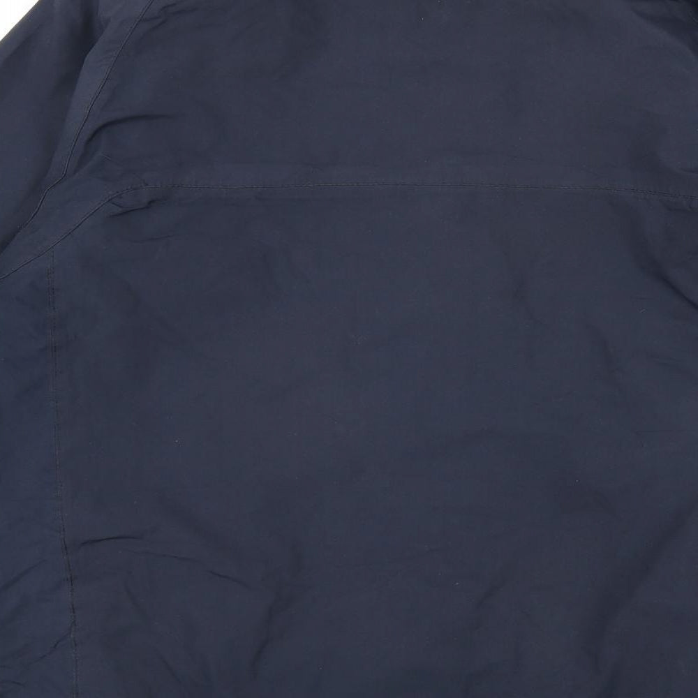 Regatta Mens Blue Rain Coat Coat Size M Zip