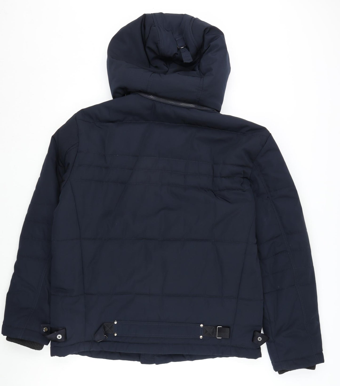 Blue Harbour Mens Blue Puffer Jacket Coat Size L Zip