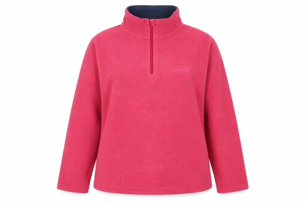 Freedom Trail Womens Pink Polyester Pullover Sweatshirt Size 12 Zip