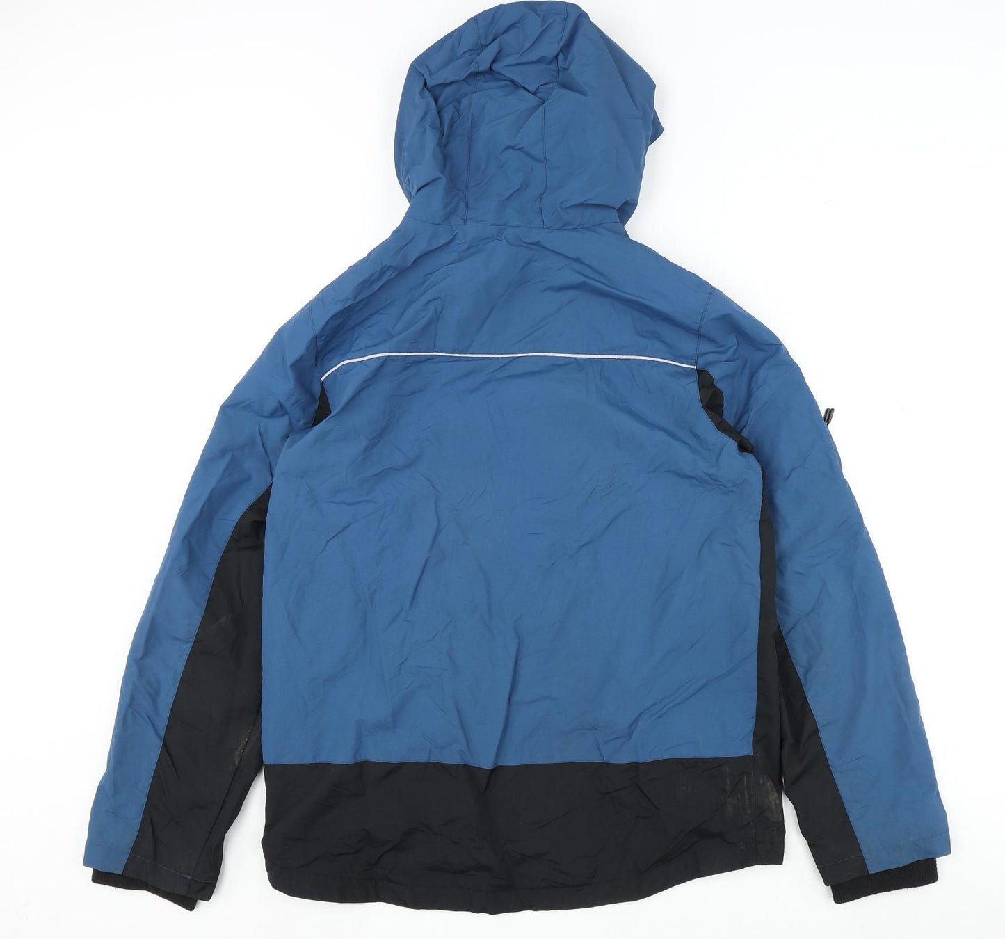 Marks and Spencer Boys Blue Rain Coat Coat Size 15-16 Years Zip