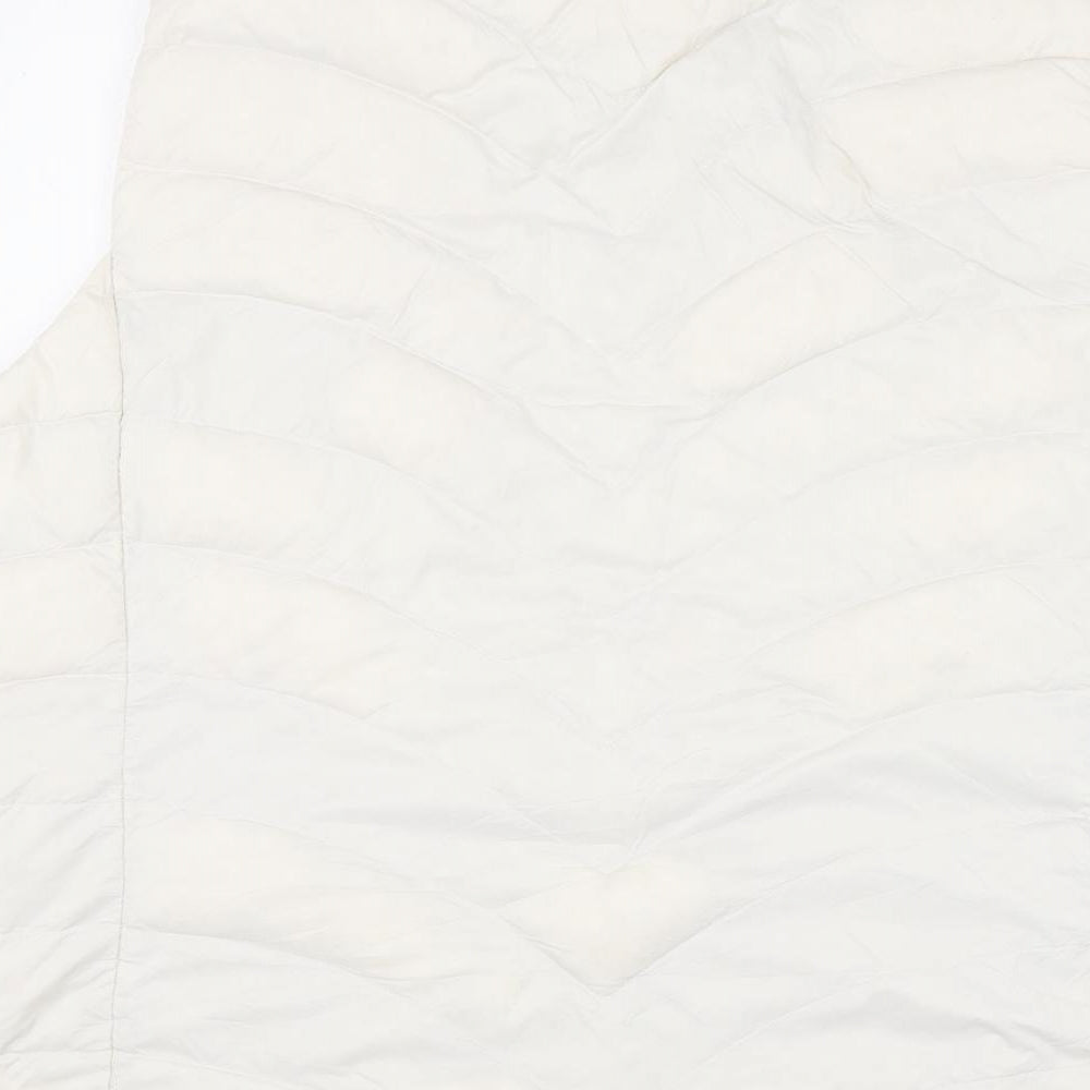 Marks and Spencer Womens Ivory Gilet Coat Size 20 Zip