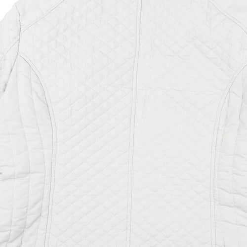 Autonomy Womens Grey Quilted Coat Size 14 Zip