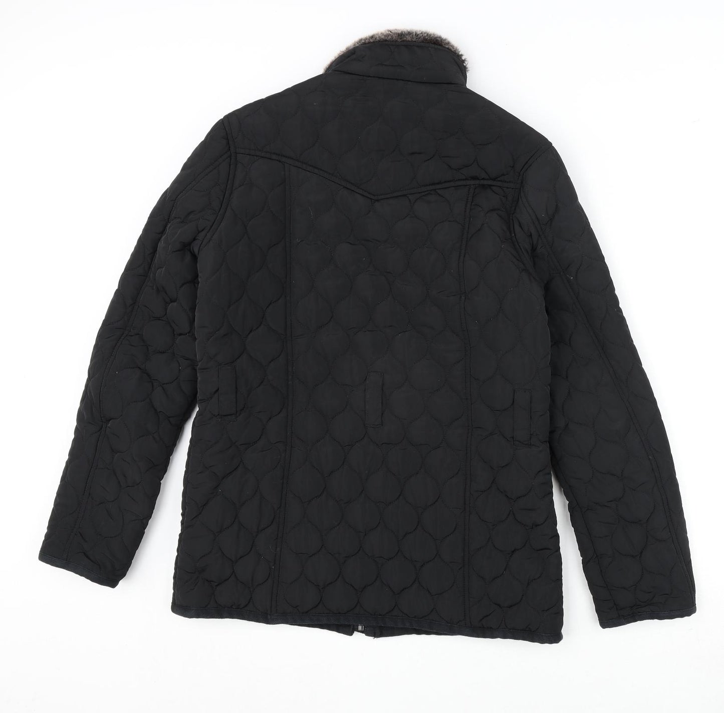 Firetrap Womens Black Jacket Coat Size 10 Zip