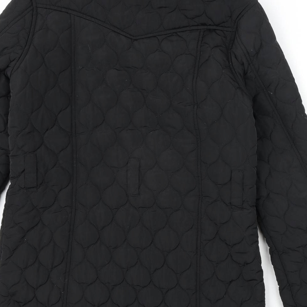 Firetrap Womens Black Jacket Coat Size 10 Zip