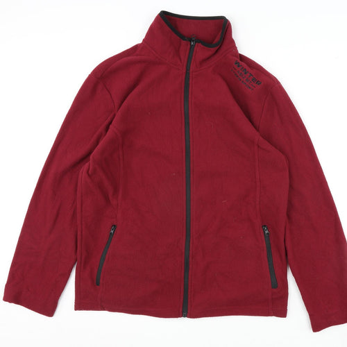 Atlas Mens Red Jacket Size L Zip