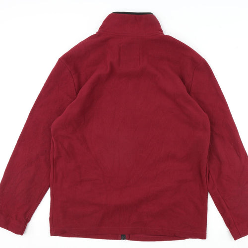 Atlas Mens Red Jacket Size L Zip