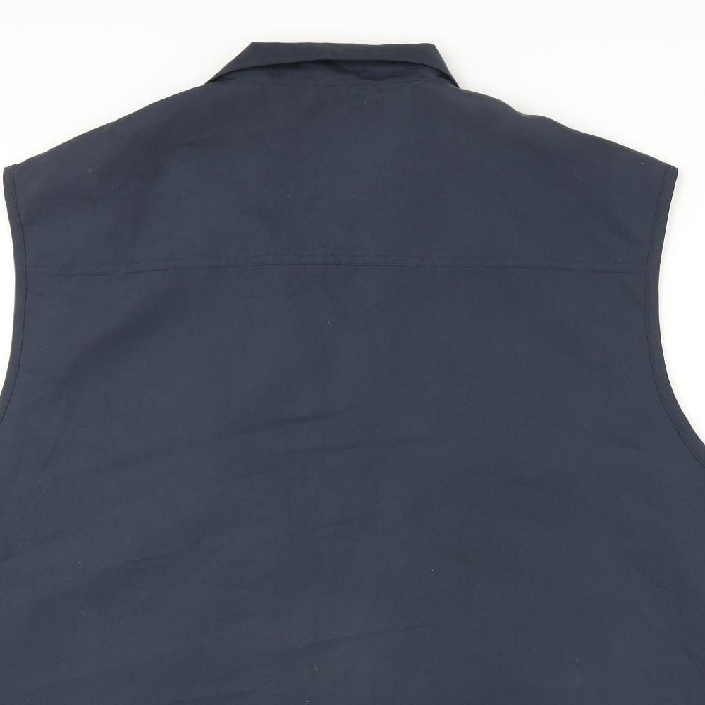 Premier Man Mens Blue Gilet Coat Size 2XL Zip