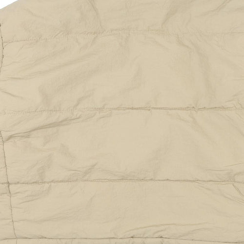 Stradivarius Womens Beige Puffer Jacket Coat Size S Zip