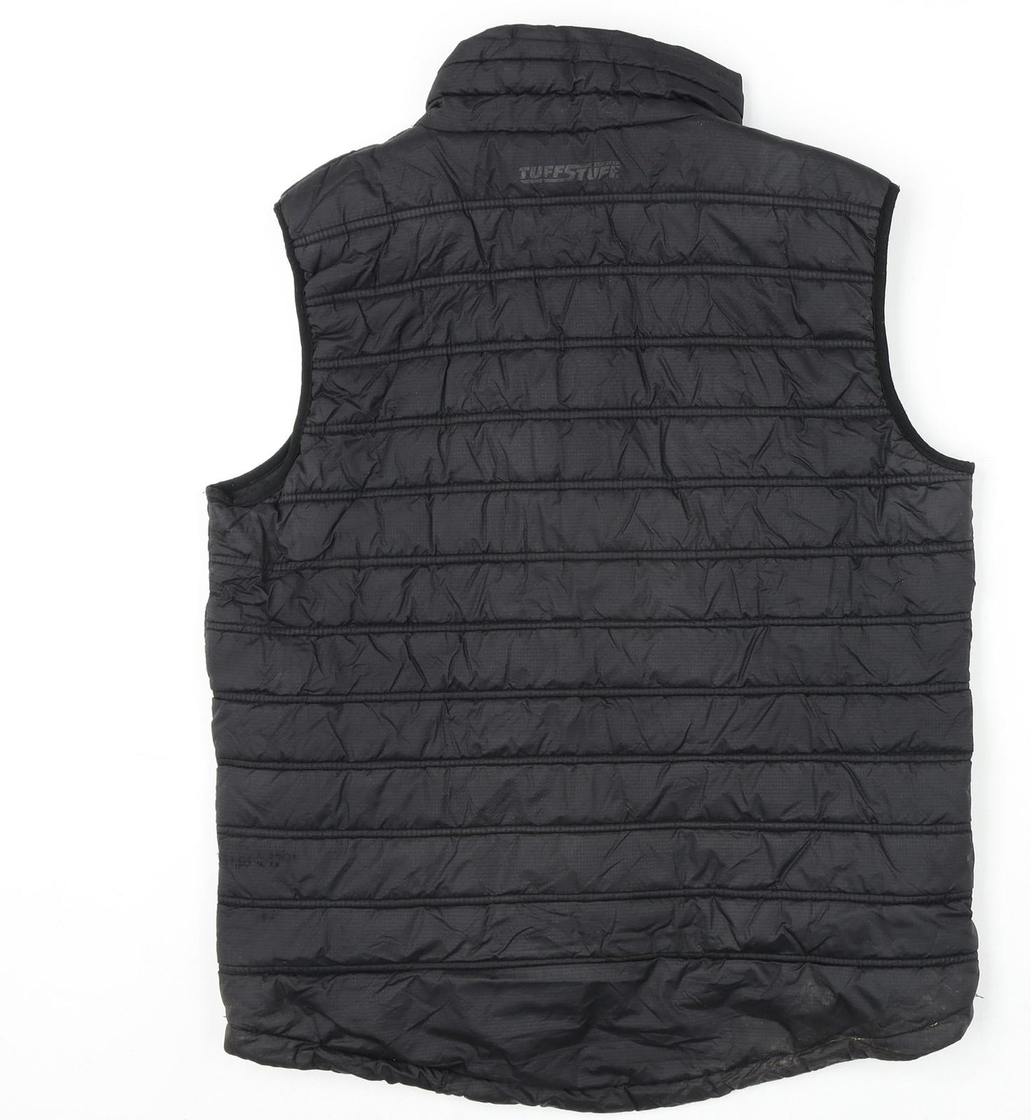 Castle Clothing Mens Black Gilet Coat Size S Zip