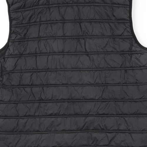Castle Clothing Mens Black Gilet Coat Size S Zip
