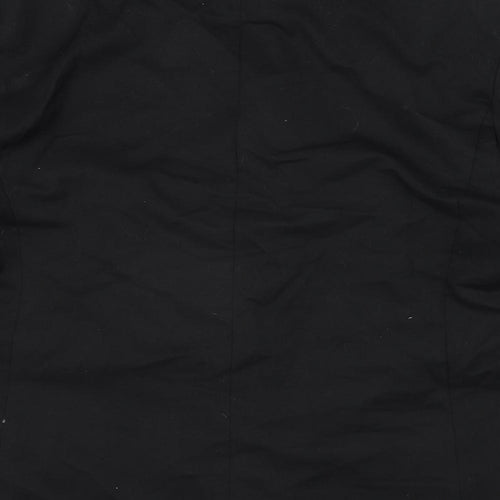 Divided Womens Black Polyester Jacket Blazer Size L