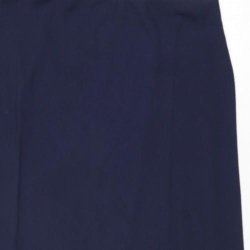 Ann Harvey Womens Blue Polyester Maxi Skirt Size 41 in