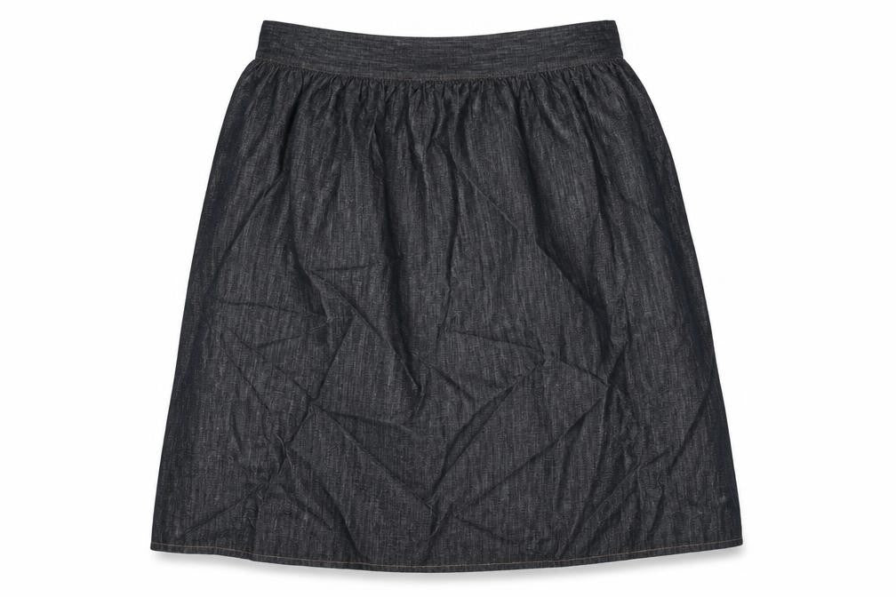 Marks and Spencer Womens Blue Cotton Peasant Skirt Size 20 Zip