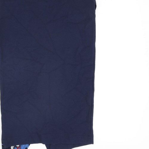 NEXT Womens Blue Polyester Straight & Pencil Skirt Size 6 - Floral Print