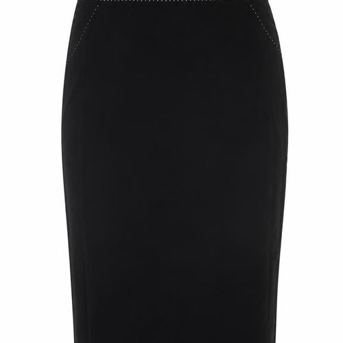 Principles Womens Black Polyester Straight & Pencil Skirt Size 10 Zip - Stitch Detail