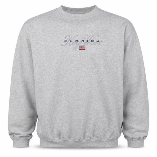 Paradise Sport Mens Grey Cotton Pullover Sweatshirt Size XL - Florida Key West