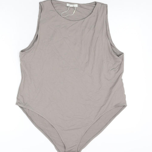 Autograph Womens Green Polyamide Bodysuit One-Piece Size 20 Snap