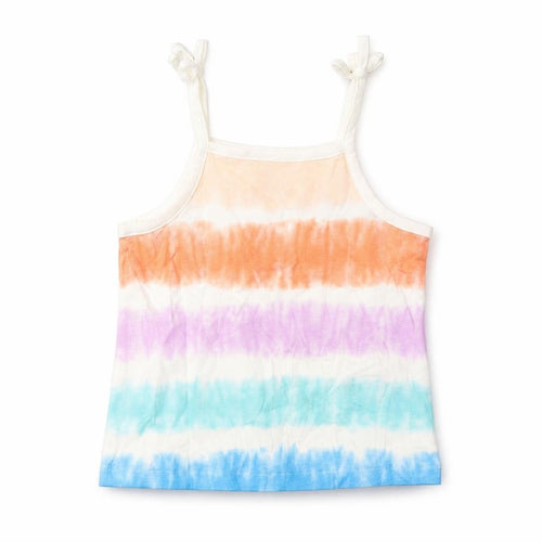 Marks and Spencer Girls Multicoloured Striped Cotton Camisole Tank Size 2-3 Years Square Neck Pullover