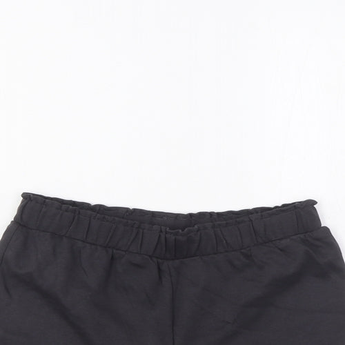 Marks and Spencer Girls Grey Cotton Bermuda Shorts Size 8-9 Years Regular - Elasticated Waist