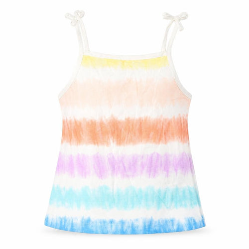 Marks and Spencer Girls Multicoloured Striped Cotton Camisole Tank Size 4-5 Years Square Neck Pullover