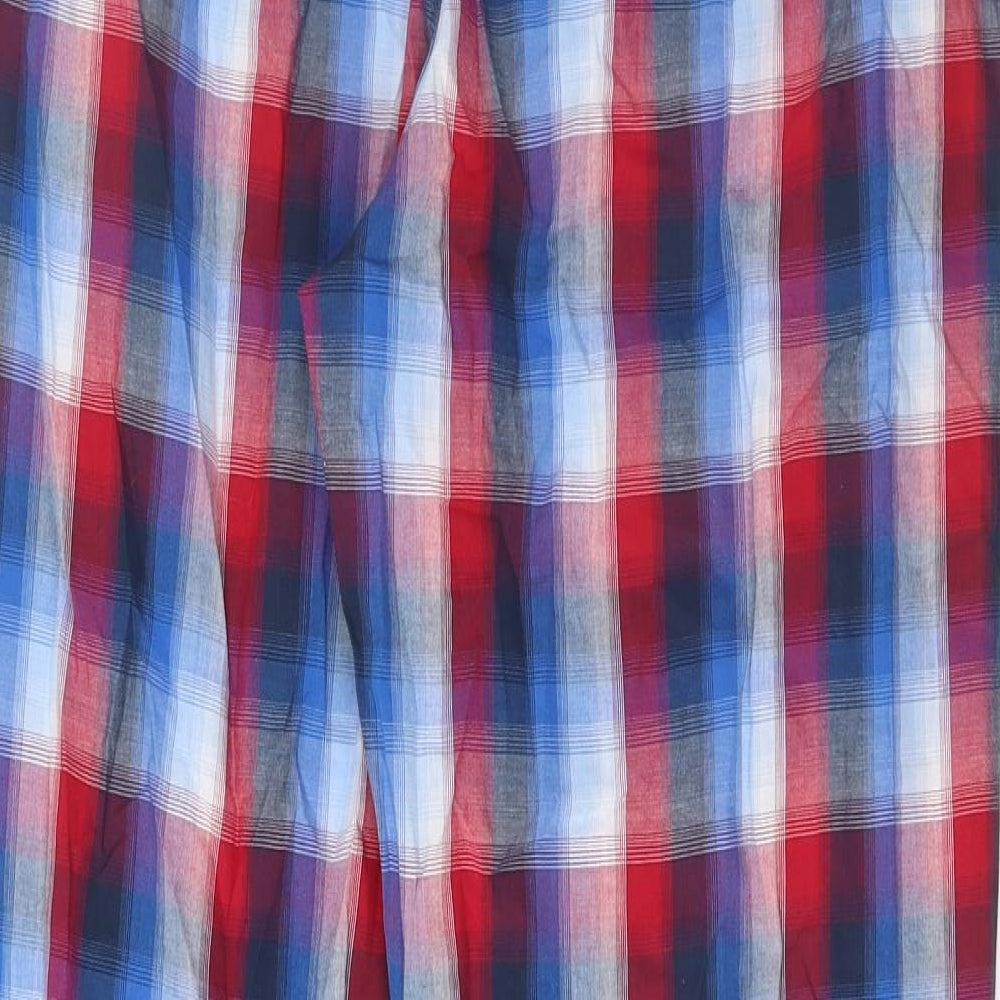 Marks and Spencer Mens Multicoloured Plaid Cotton Pyjama Pants Size M Pullover