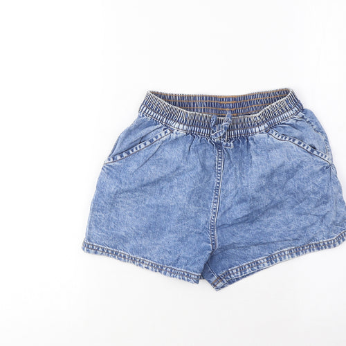 NEXT Girls Blue Cotton Bermuda Shorts Size 10 Years Regular - Pockets