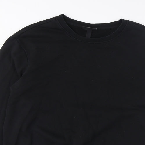H&M Mens Black Cotton Pullover Sweatshirt Size S