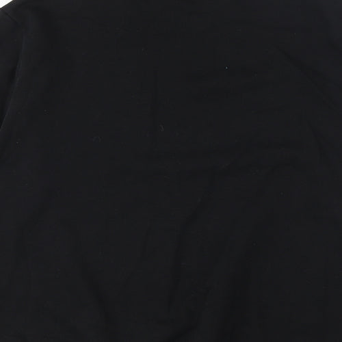 H&M Mens Black Cotton Pullover Sweatshirt Size S