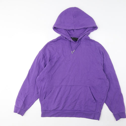ASOS Womens Purple Cotton Pullover Hoodie Size 2XS Pullover - Pockets