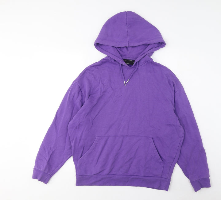 ASOS Womens Purple Cotton Pullover Hoodie Size 2XS Pullover - Pockets