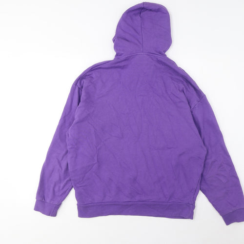 ASOS Womens Purple Cotton Pullover Hoodie Size 2XS Pullover - Pockets